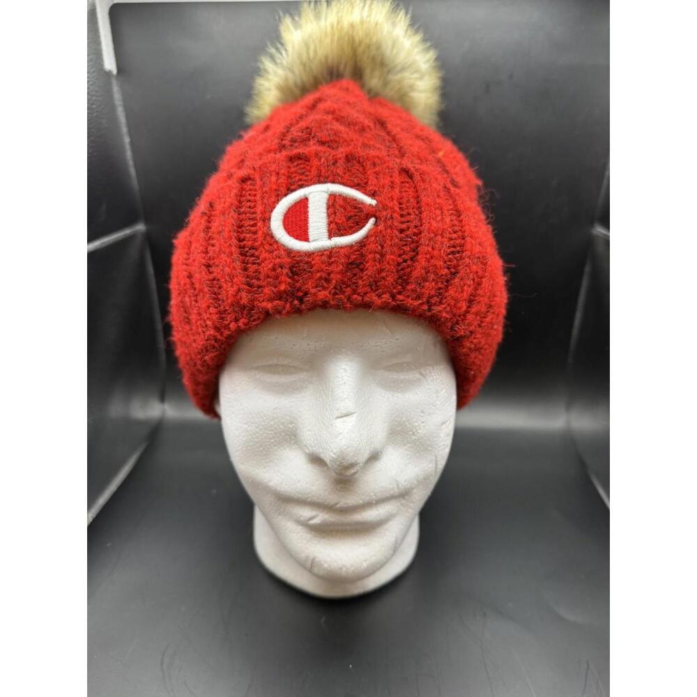 Champion Ladies Toque, Cable Knit, Fleece Lined, Huge Pom Pom